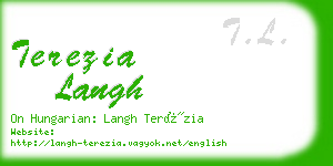 terezia langh business card